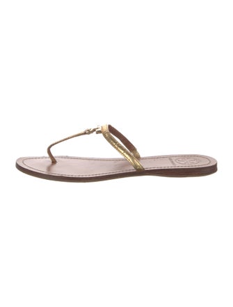 Tory Burch Leather Flip Flops