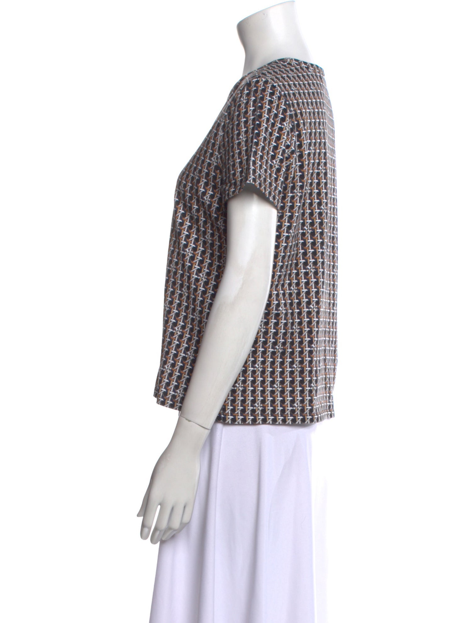 Tory Burch Printed Crew Neck T-Shirt