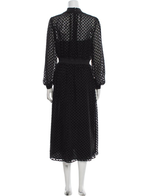 Tory Burch Polka Dot Print Midi Length Dress