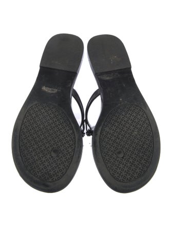 Tory Burch Rubber Studded Accents T-Strap Sandals