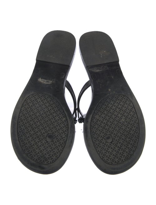 Tory Burch Rubber Studded Accents T-Strap Sandals