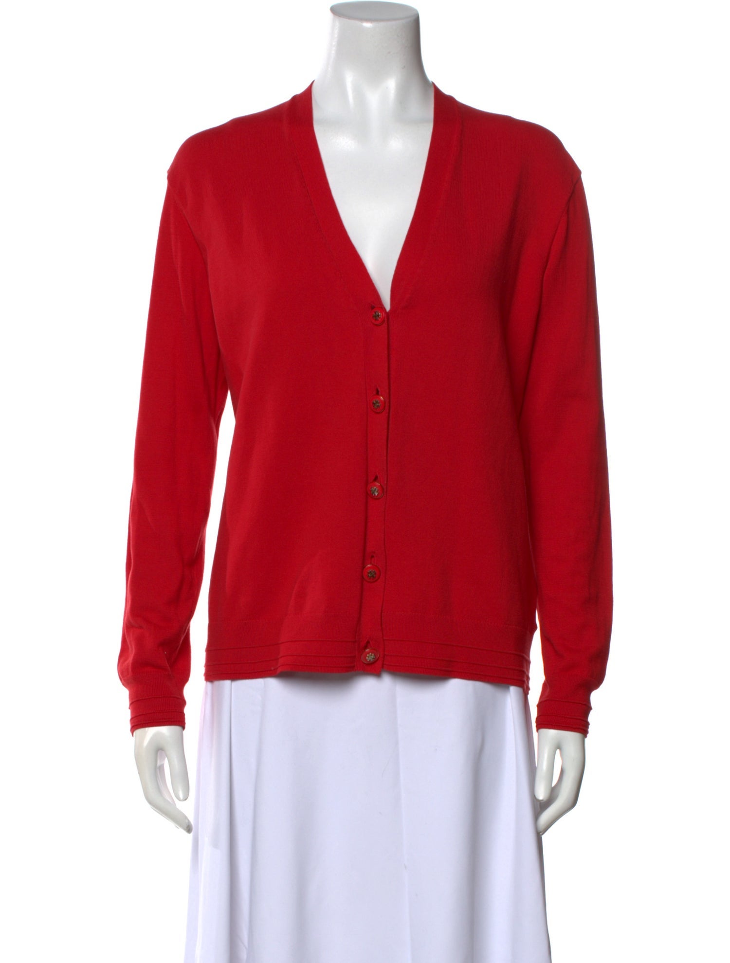 Tory Burch V-Neck Long Sleeve Blouse