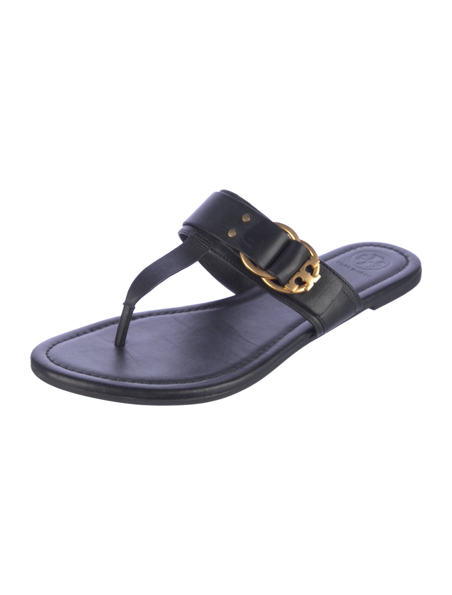 Tory Burch Leather Slides