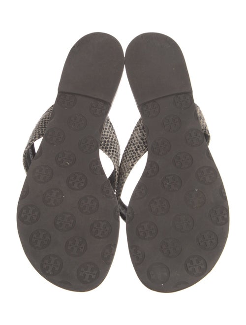 Tory Burch Leather Printed Flip Flops