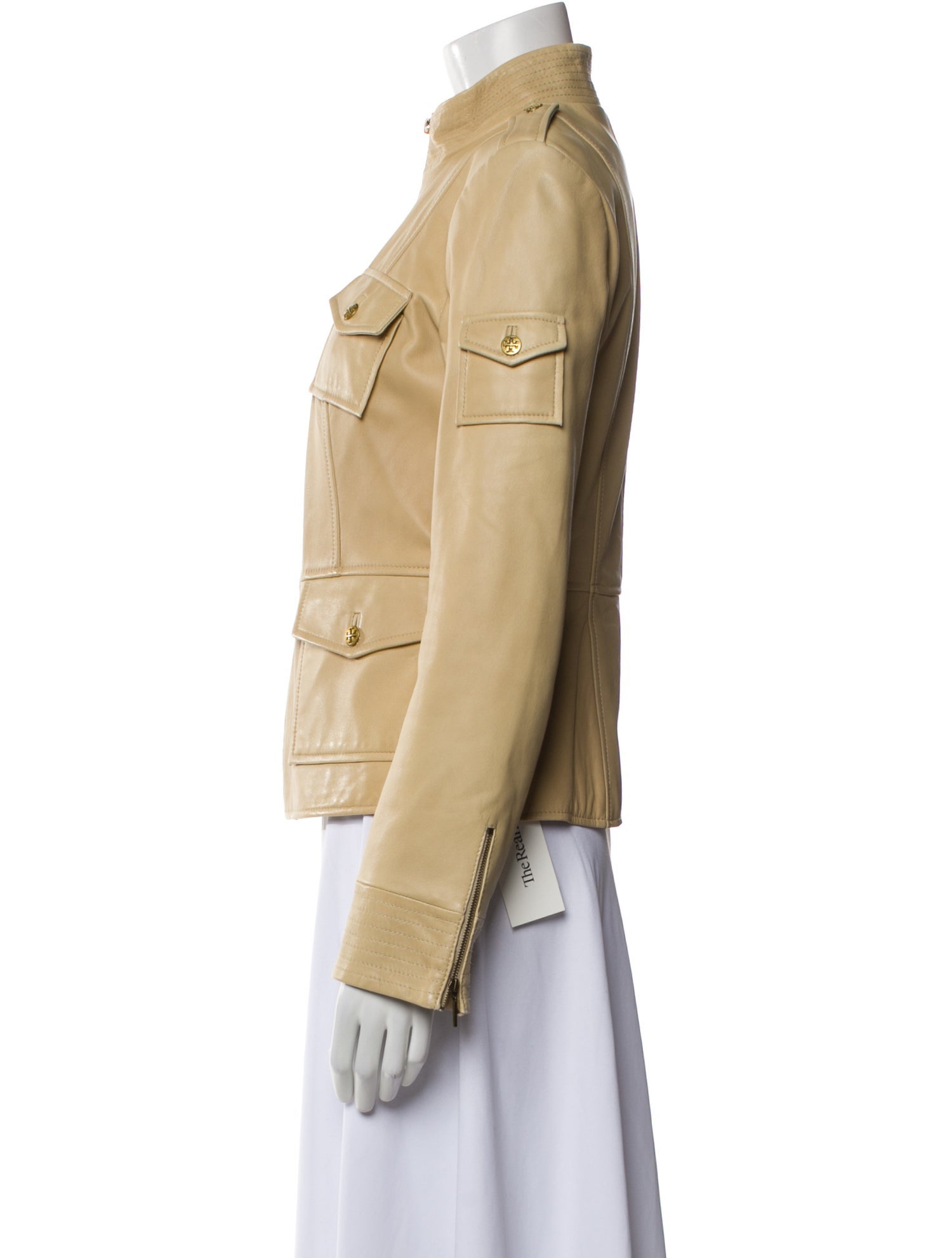 Tory Burch Leather Utility Jacket