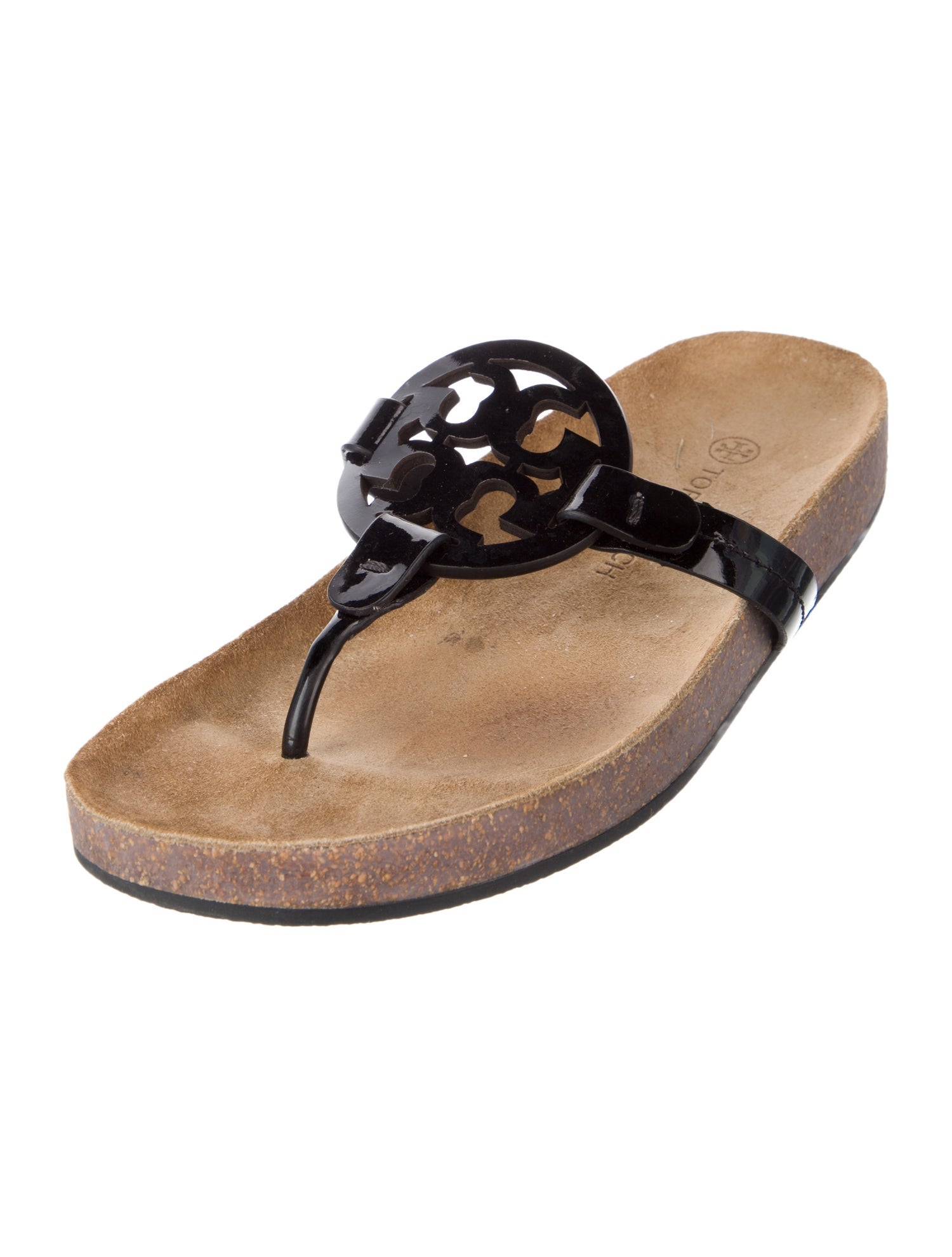 Tory Burch Patent Leather Flip Flops