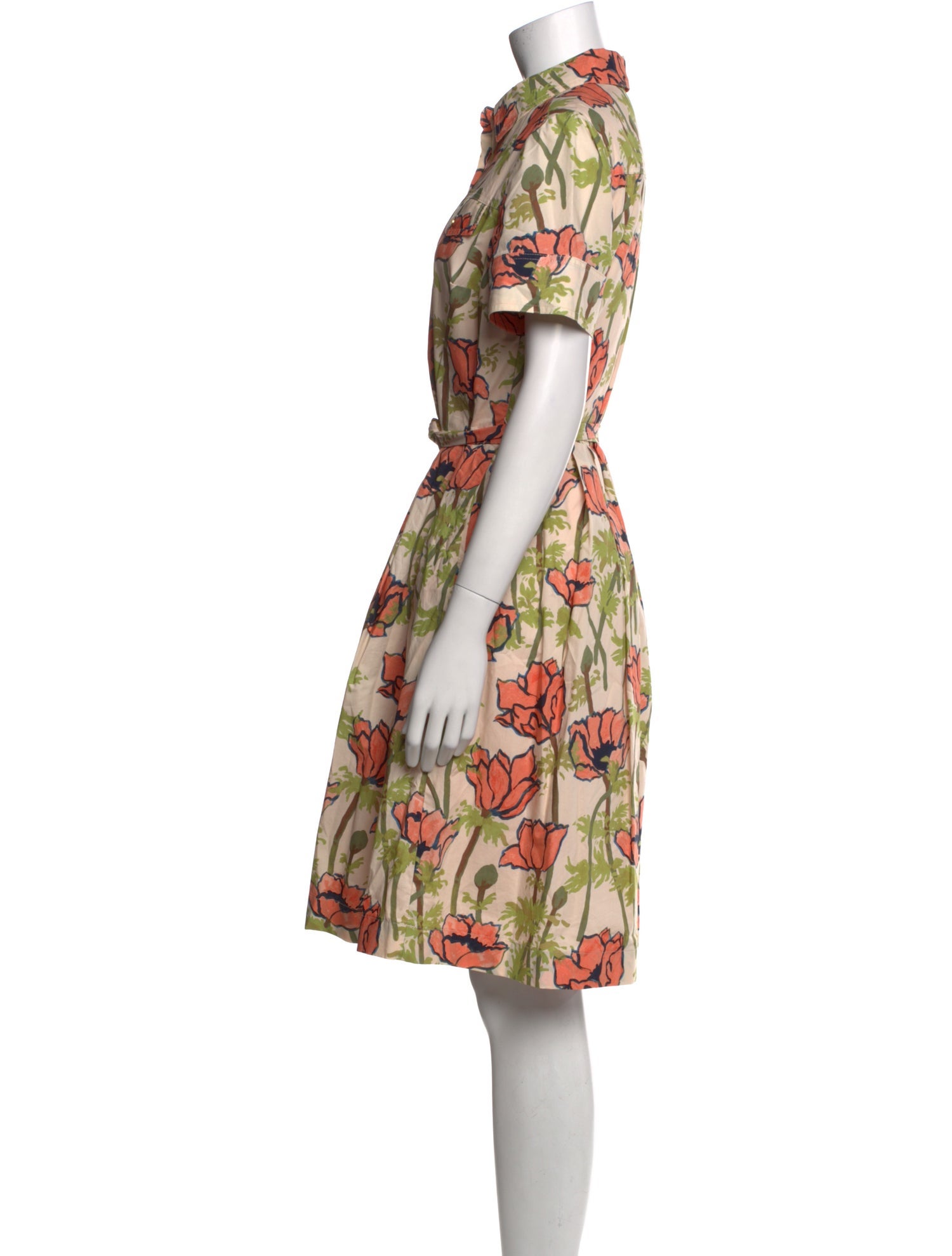 Tory Burch Floral Print Knee-Length Dress