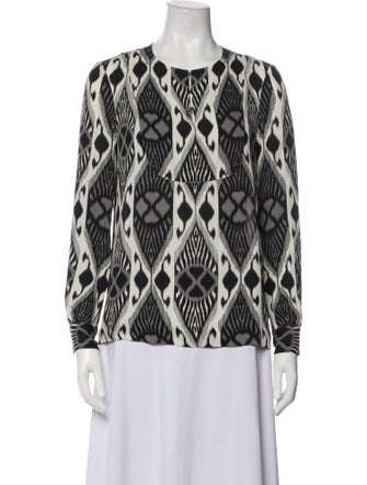 Tory Burch Silk Printed Blouse
