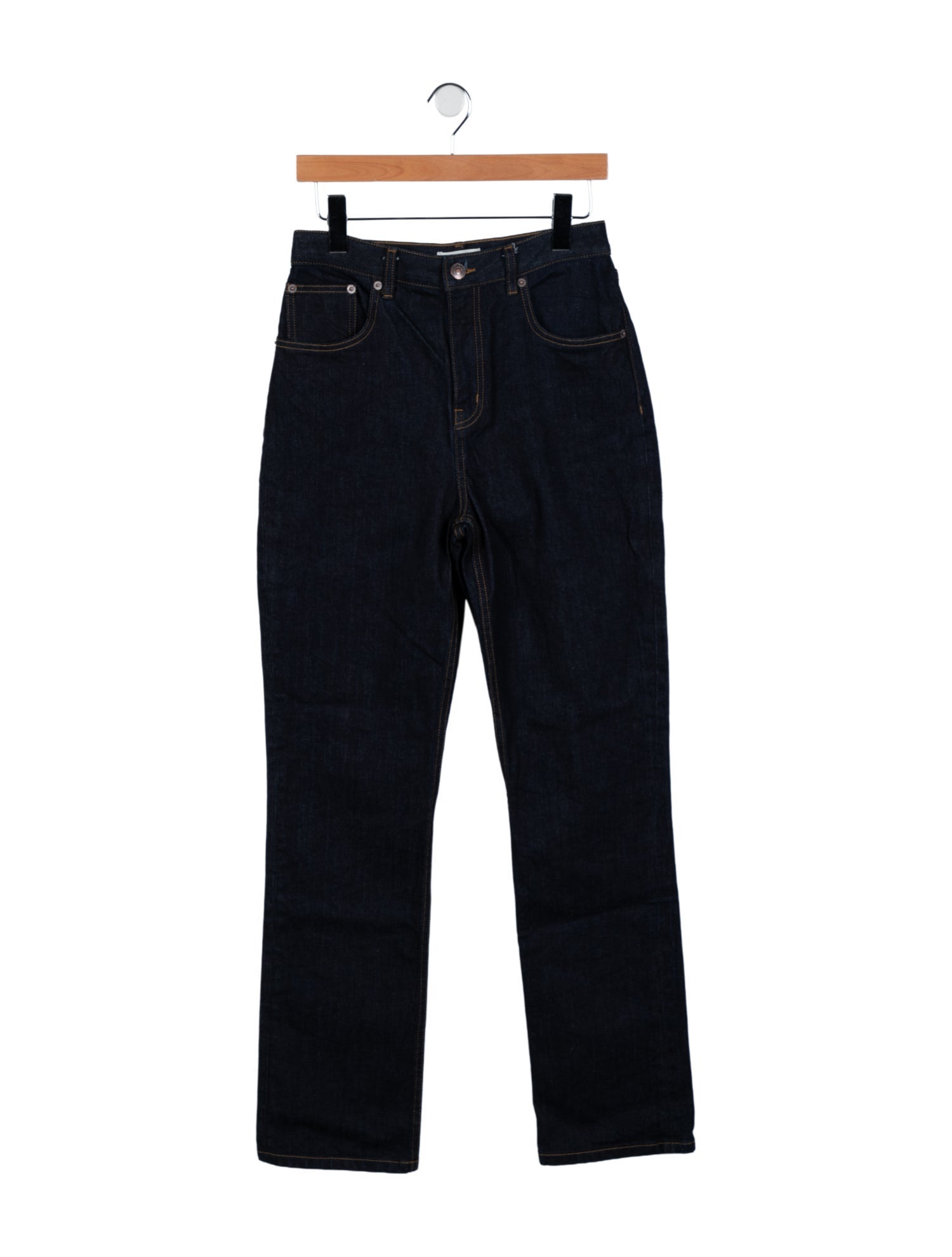 Tory Burch High-Rise Straight Leg Jeans