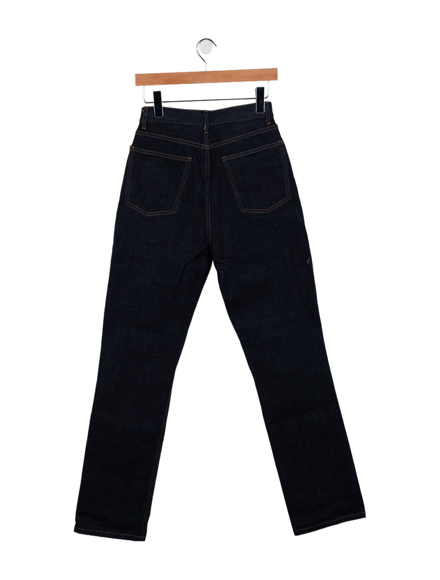 Tory Burch High-Rise Straight Leg Jeans
