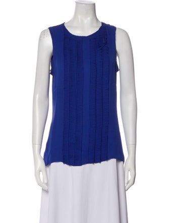 Tory Burch Silk Scoop Neck Top
