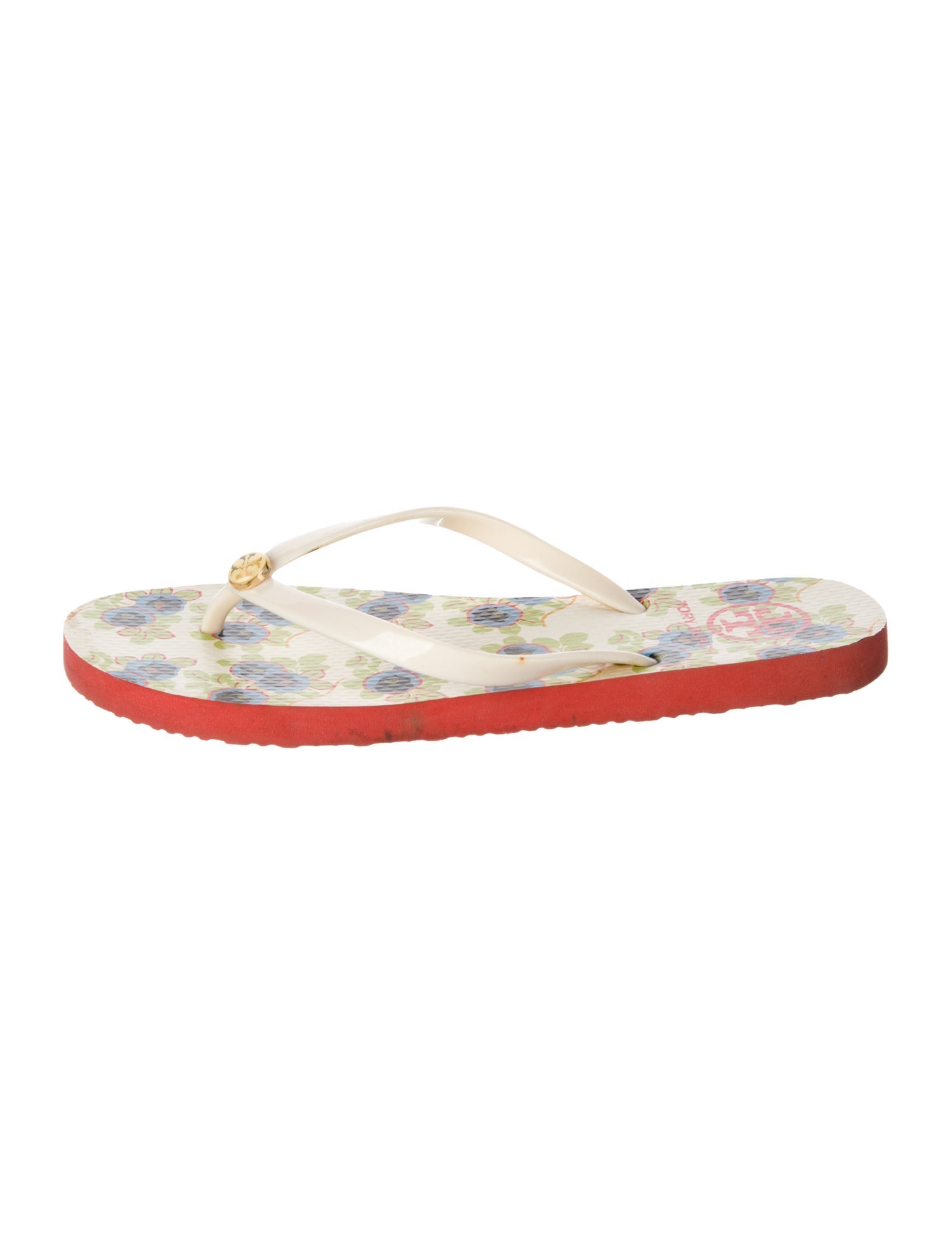 Tory Burch Rubber Printed Flip Flops