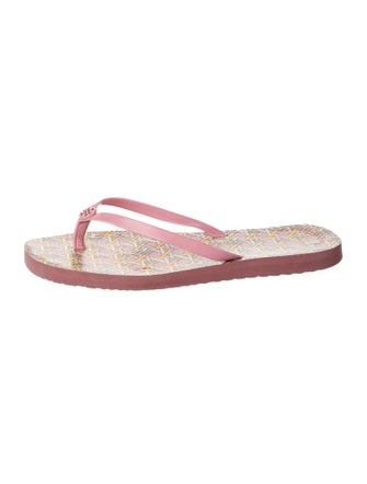 Tory Burch Rubber Printed Flip Flops