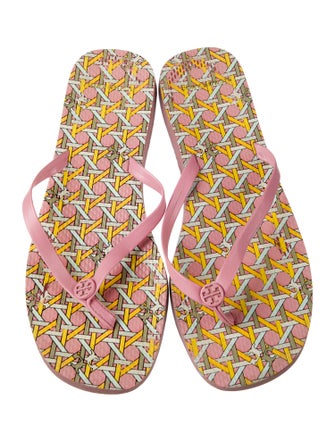 Tory Burch Rubber Printed Flip Flops