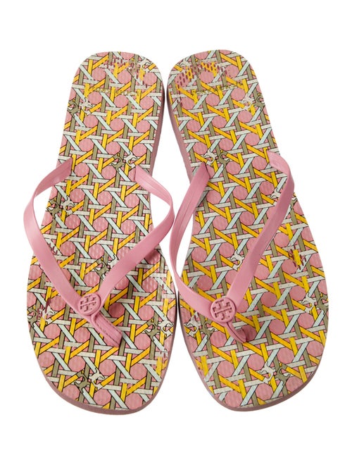 Tory Burch Rubber Printed Flip Flops