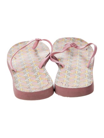 Tory Burch Rubber Printed Flip Flops