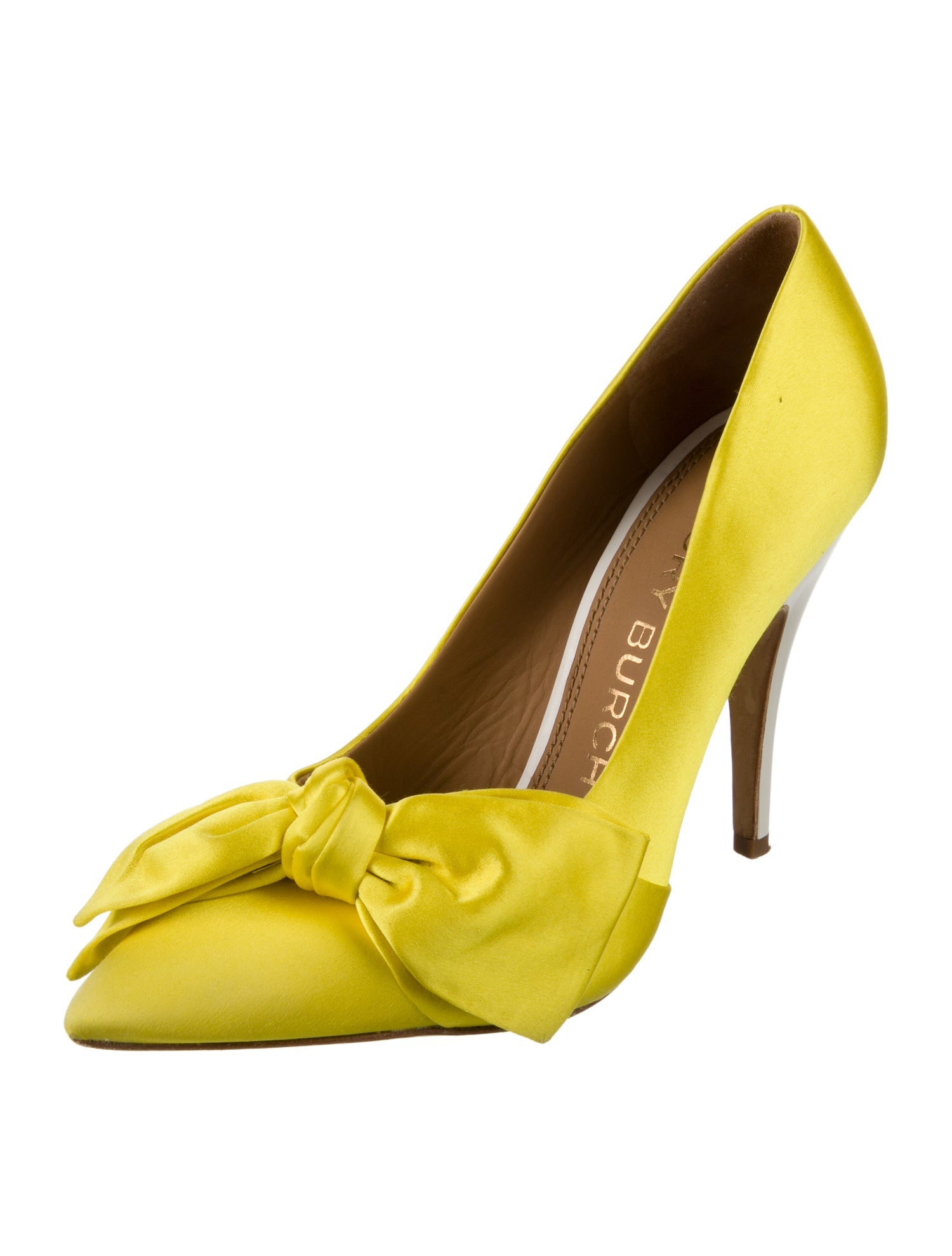 Tory Burch Satin Bow Accents Pumps