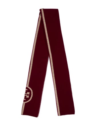 Tory Burch Wool Graphic Print Scarf