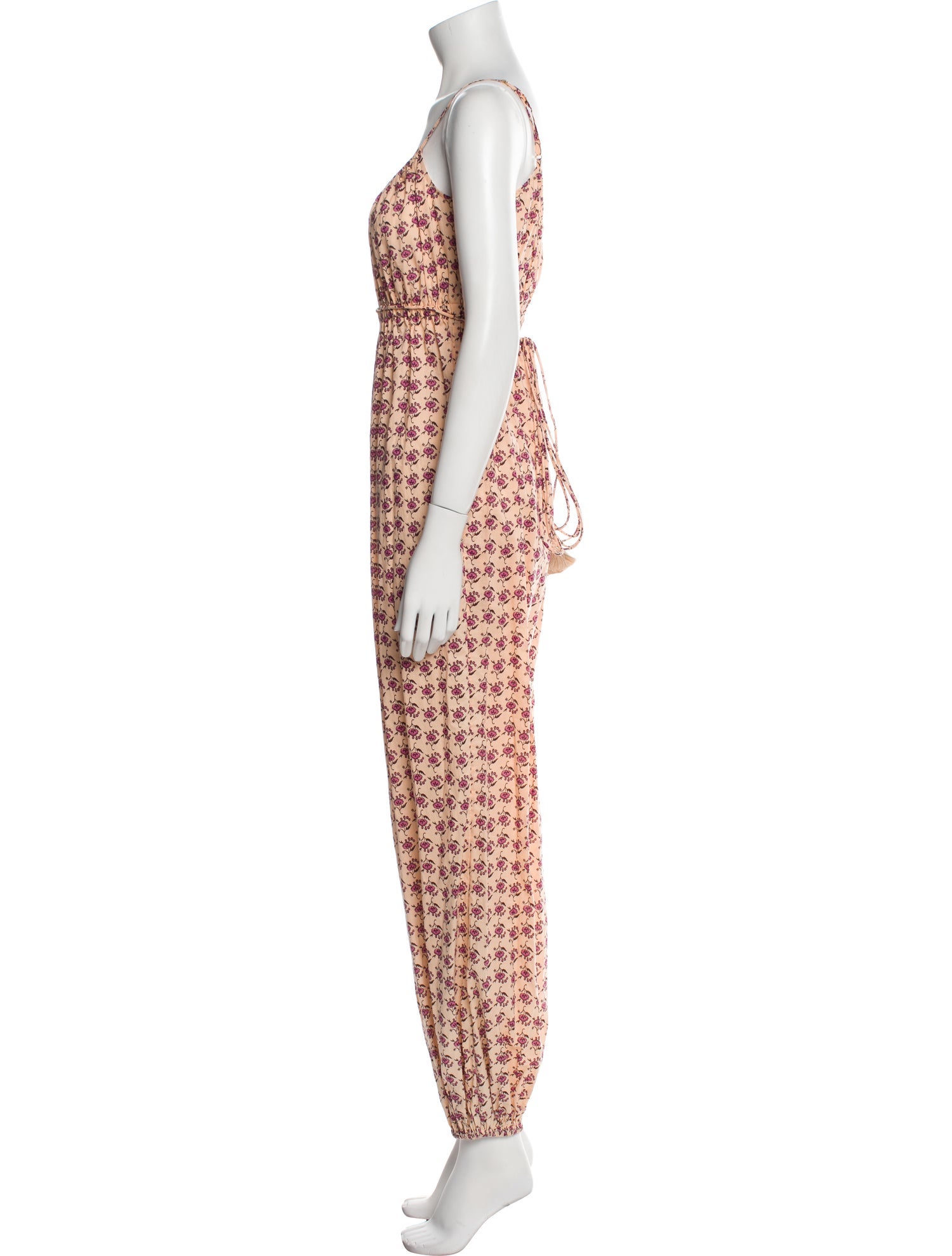 Tory Burch Printed Scoop Neck Jumpsuit