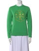 Tory Burch Wool Graphic Print Sweater