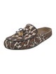 Tory Burch Canvas Animal Print Mules