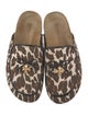 Tory Burch Canvas Animal Print Mules