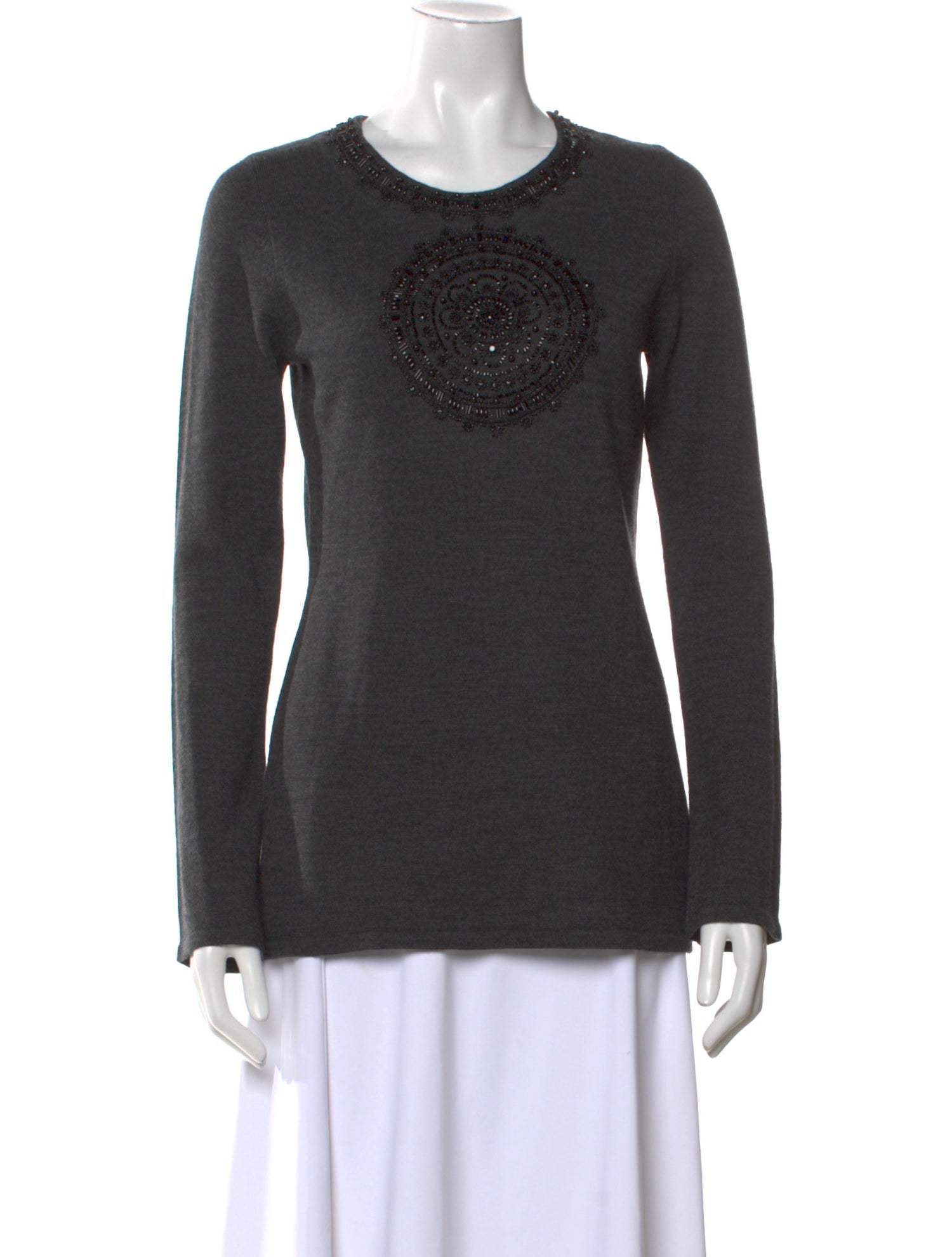 Tory Burch Wool Scoop Neck Sweater