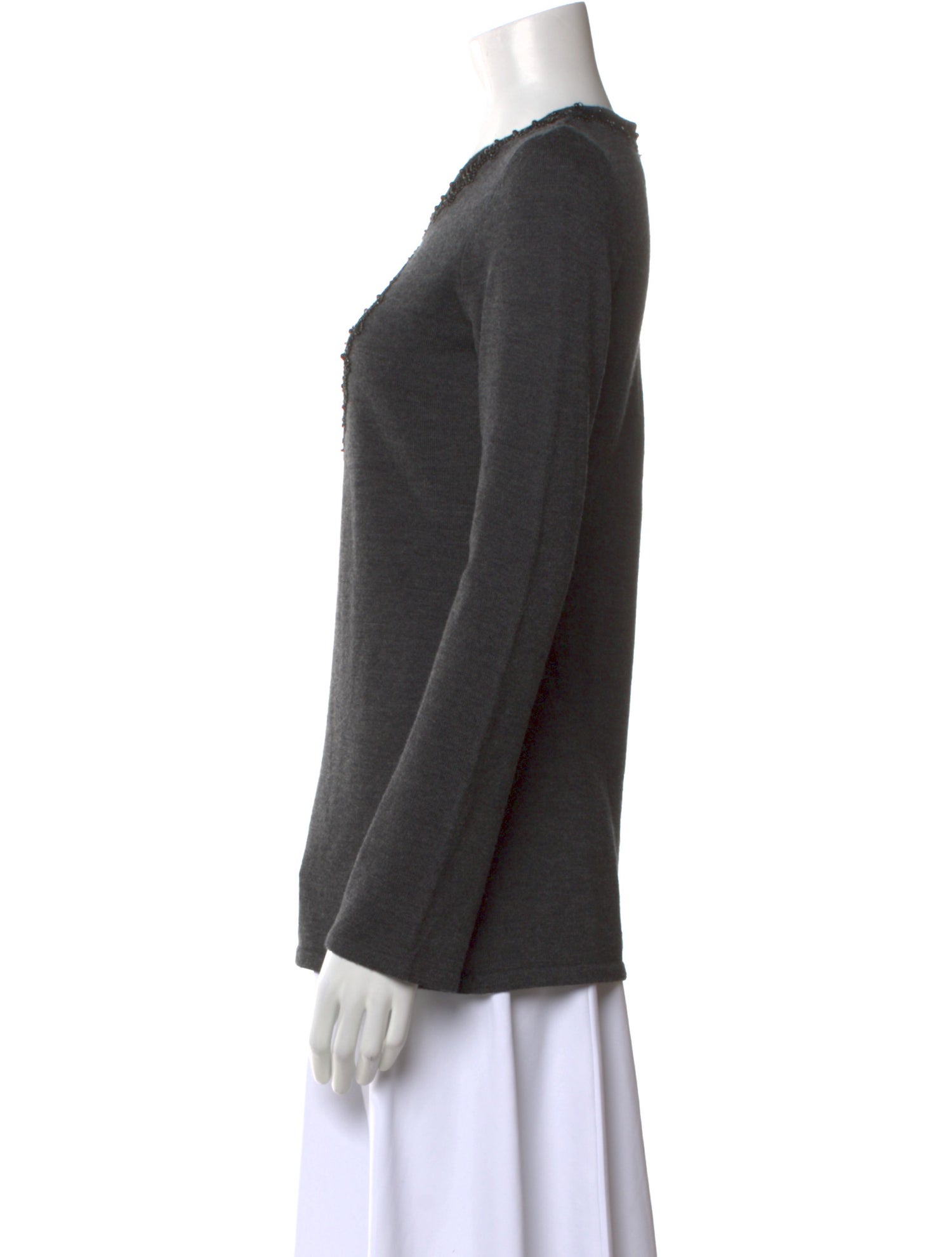 Tory Burch Wool Scoop Neck Sweater