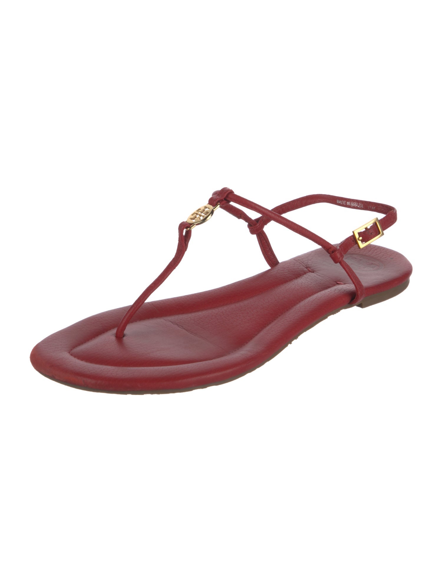Tory Burch Leather T-Strap Sandals