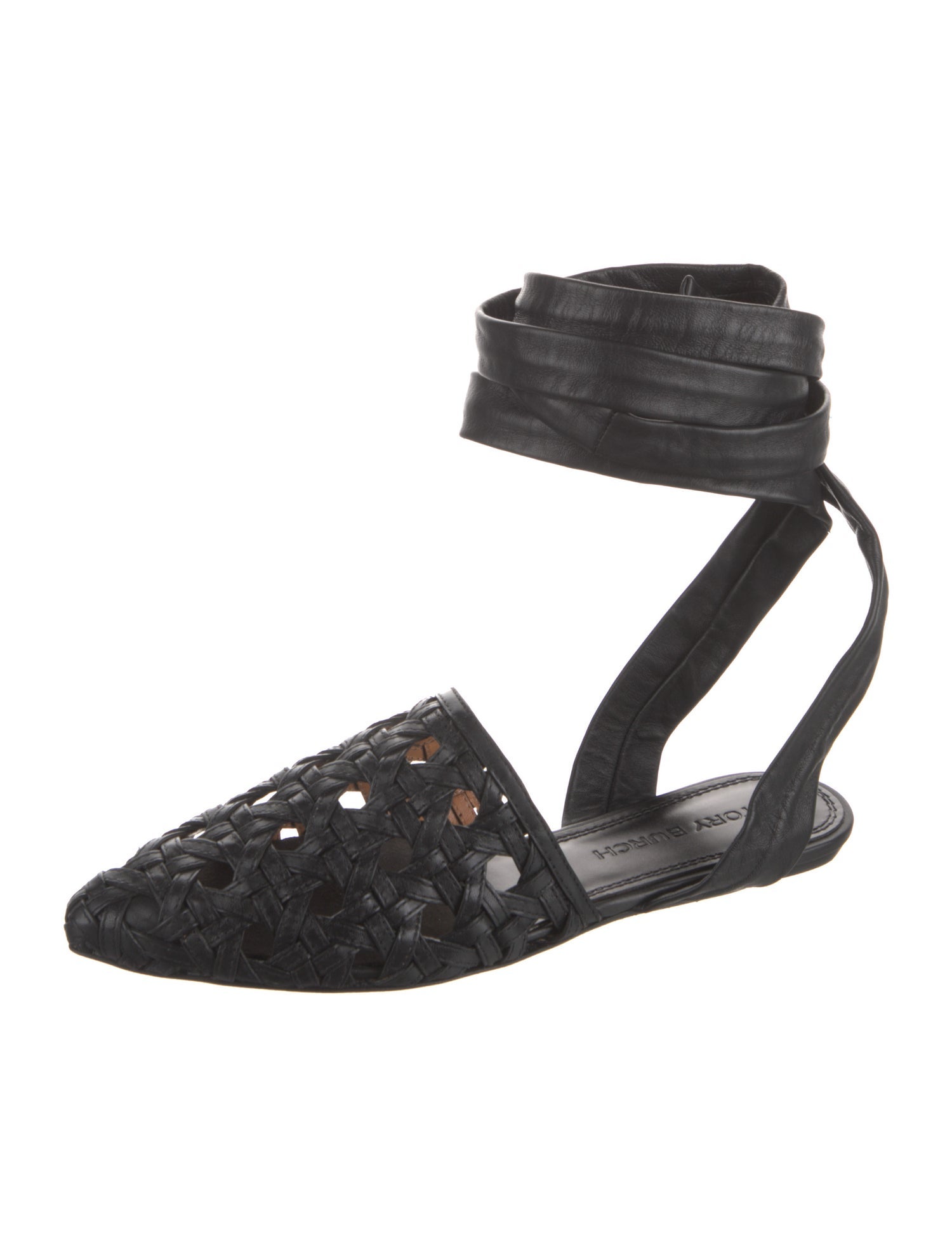 Tory Burch Leather Slingback Flats