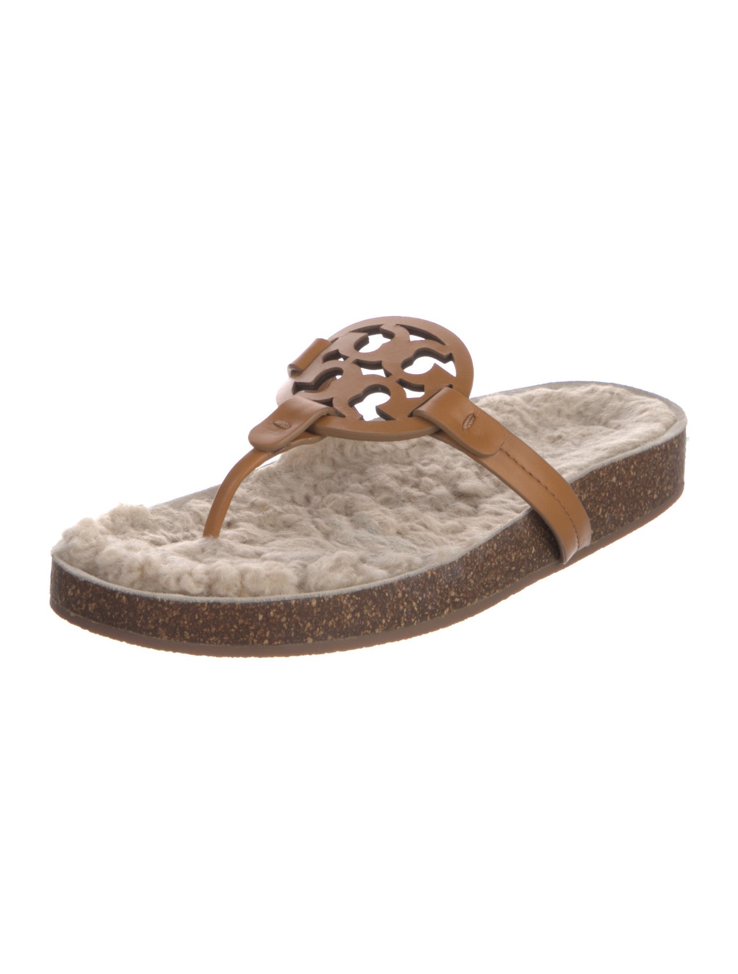 Tory Burch Leather Flip Flops