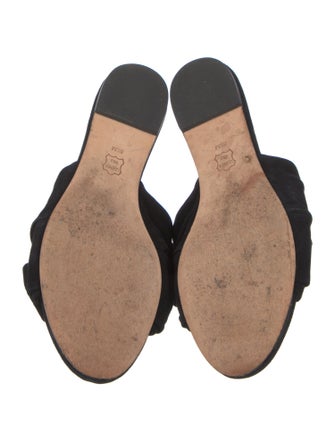 Tory Burch Suede Bow Accents Slides