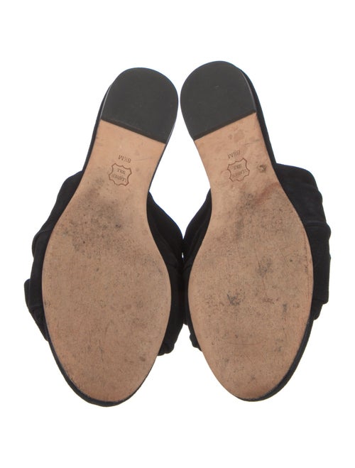 Tory Burch Suede Bow Accents Slides