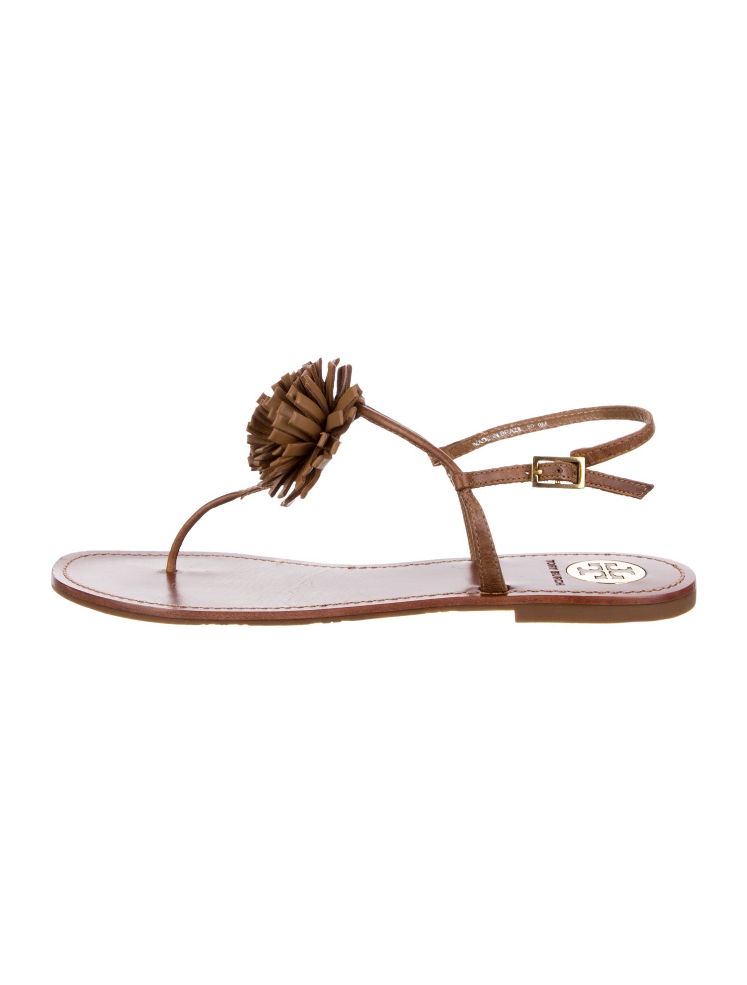 Tory Burch Leather T-Strap Sandals