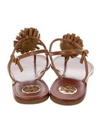 Tory Burch Leather T-Strap Sandals