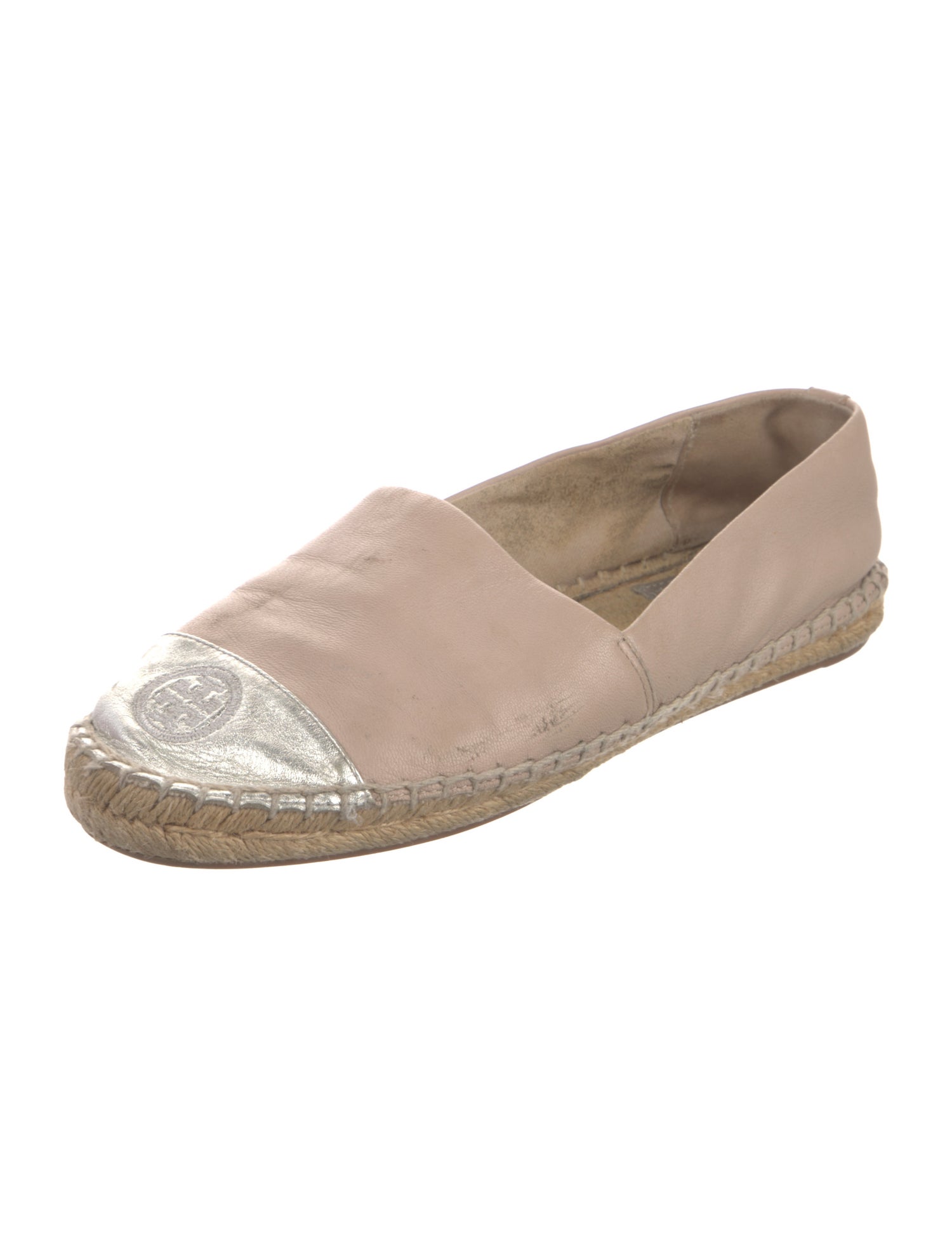 Tory Burch Leather Colorblock Pattern Espadrilles
