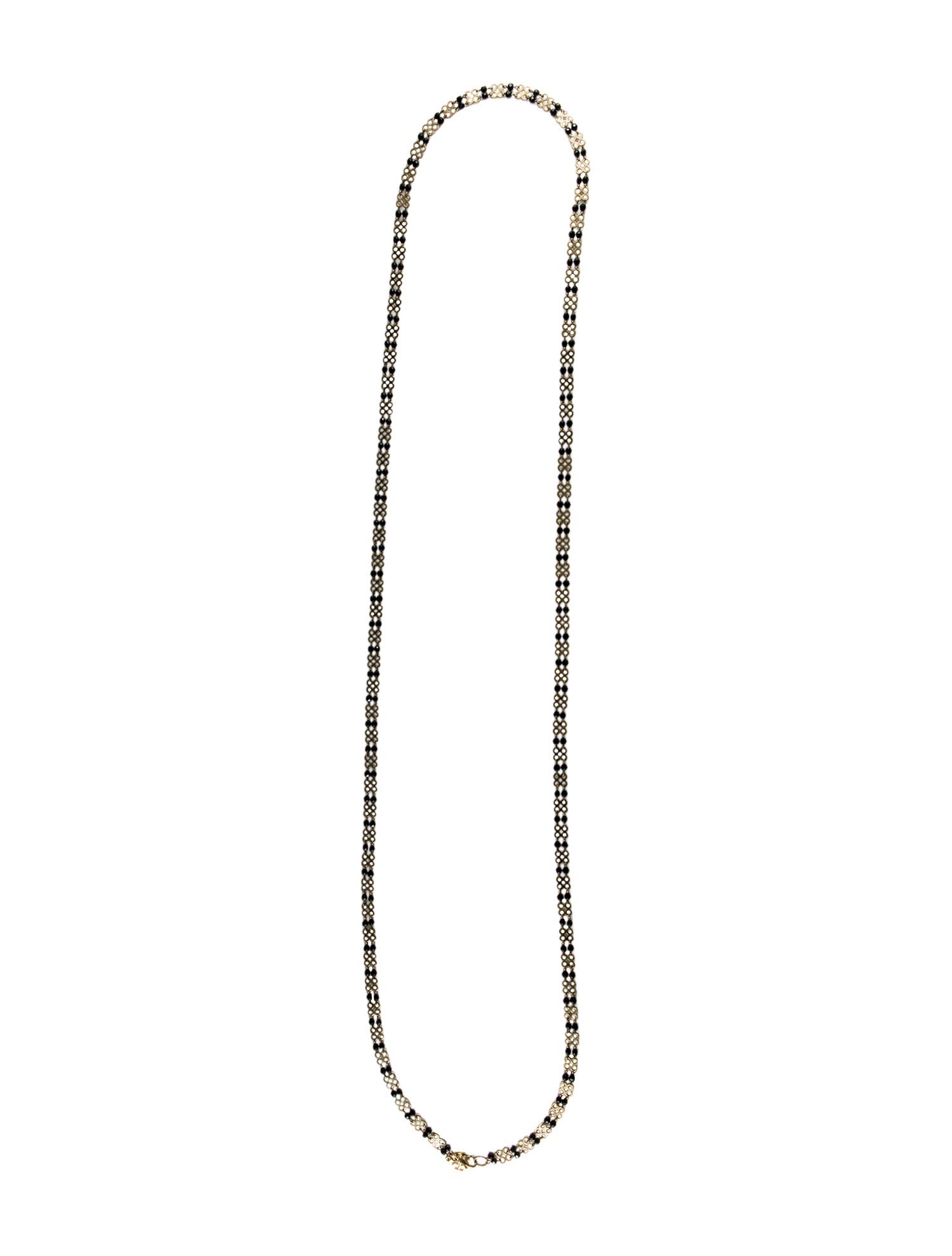 Tory Burch Bead & Chain Link Necklace