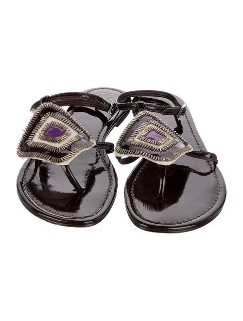Tory Burch Patent Leather Slingback Sandals
