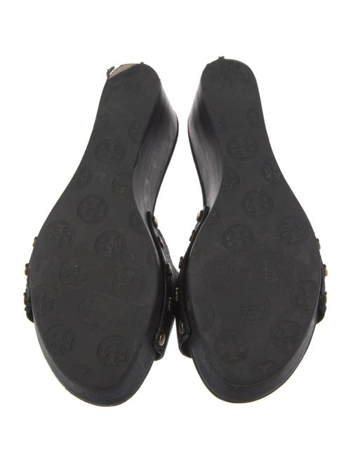 Tory Burch Leather Studded Accents Slides