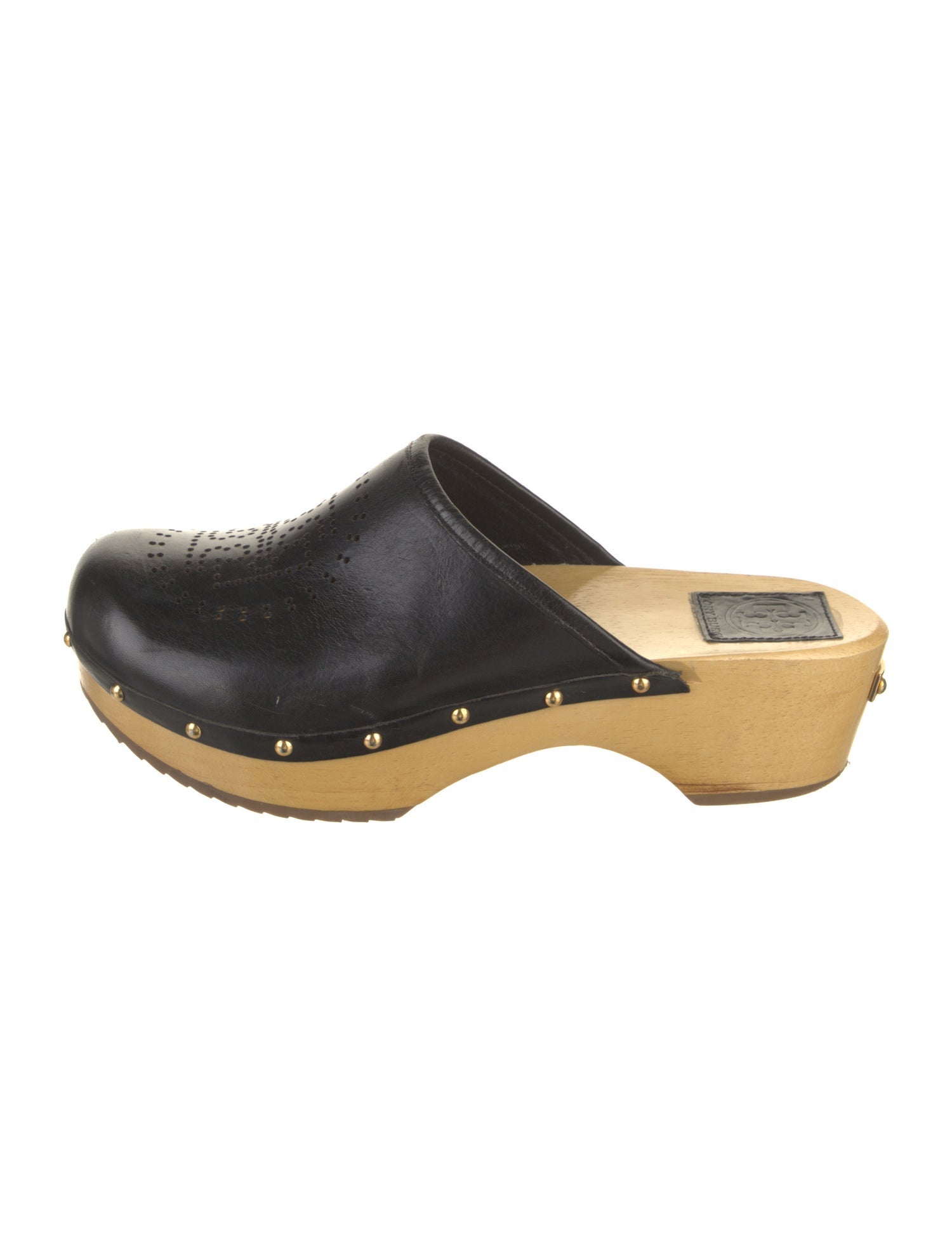 Tory Burch Leather Lasercut Accents Mules