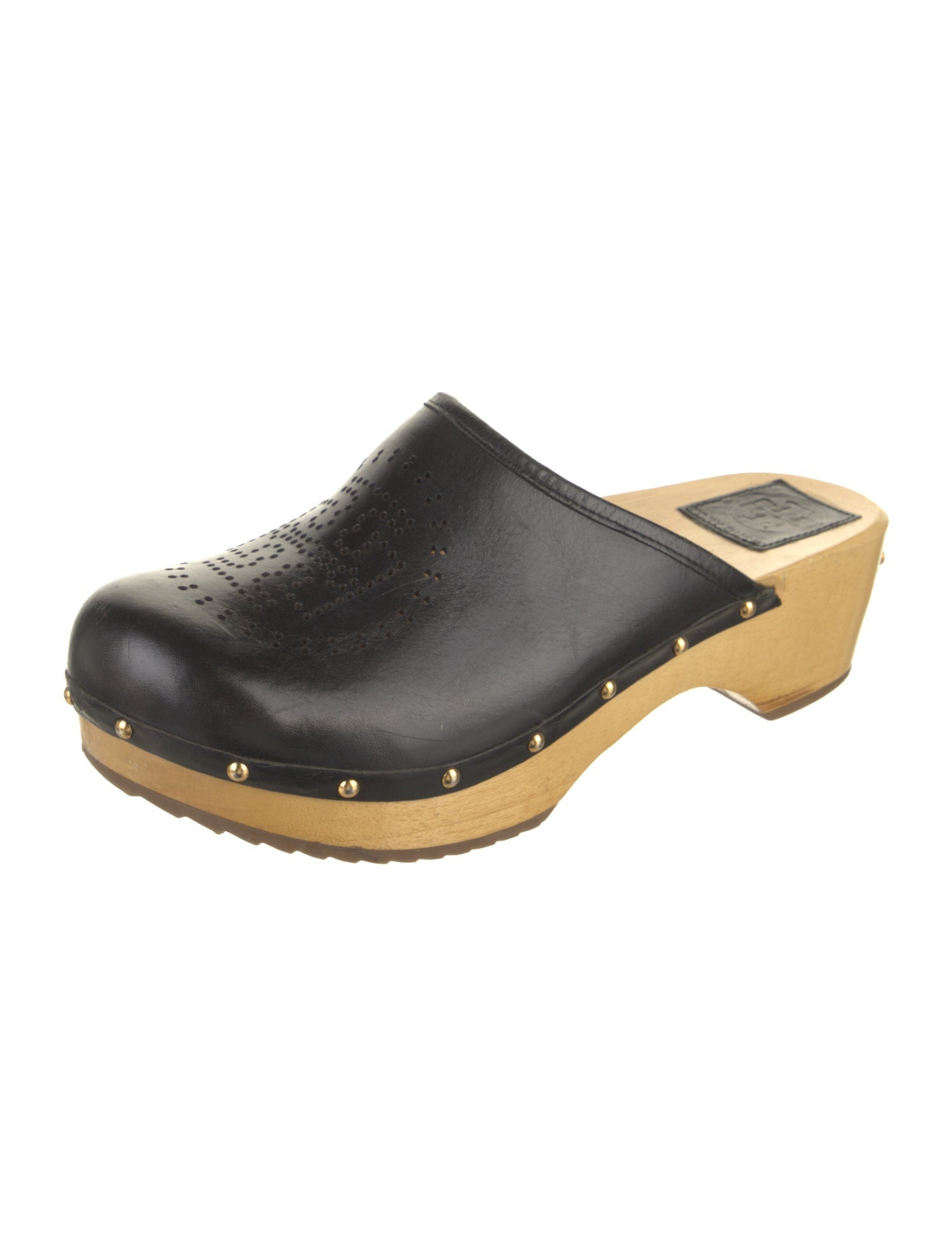 Tory Burch Leather Lasercut Accents Mules