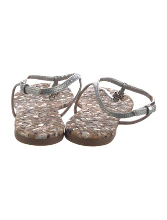 Tory Burch Leather T-Strap Sandals