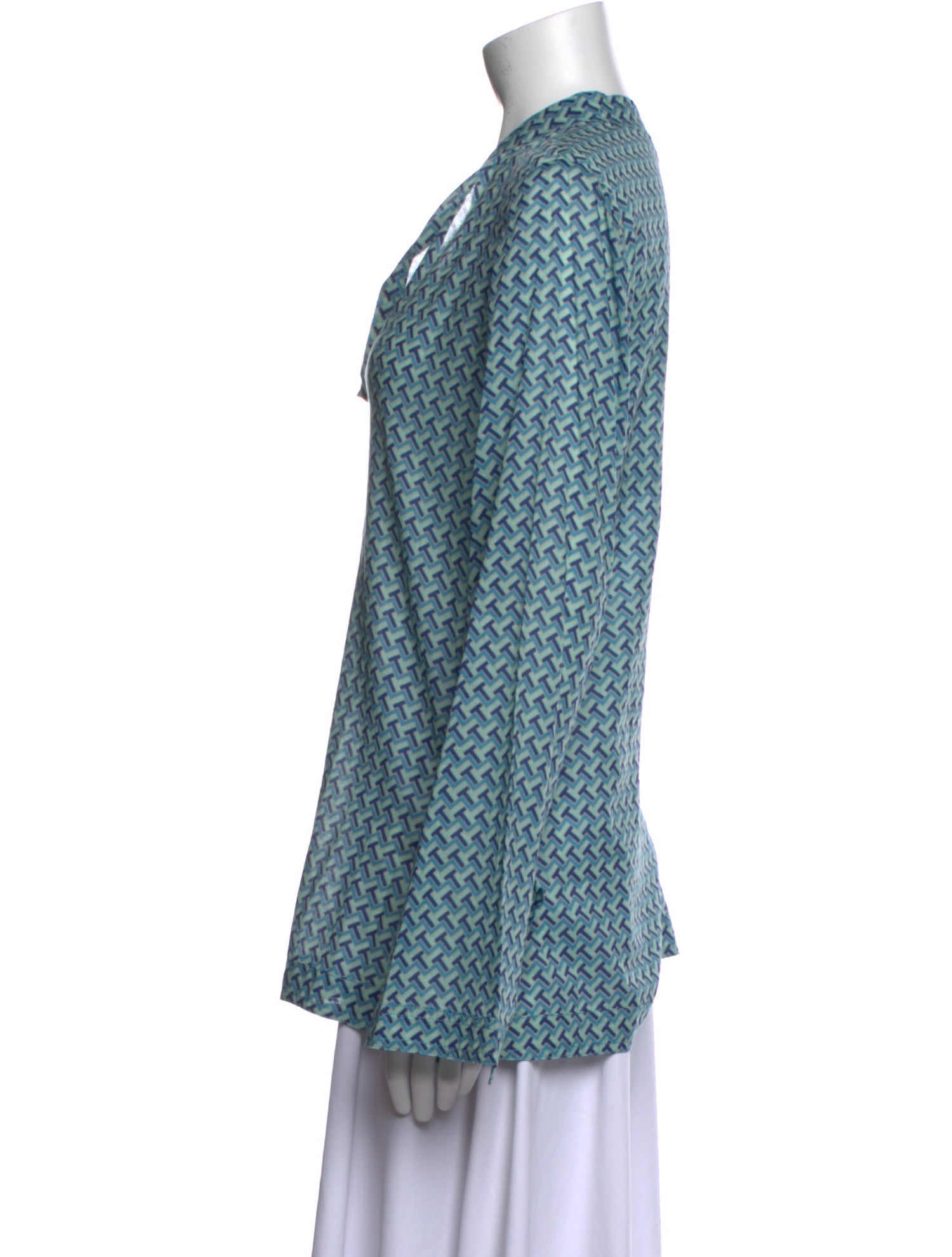 Tory Burch Printed V-Neck Tunic