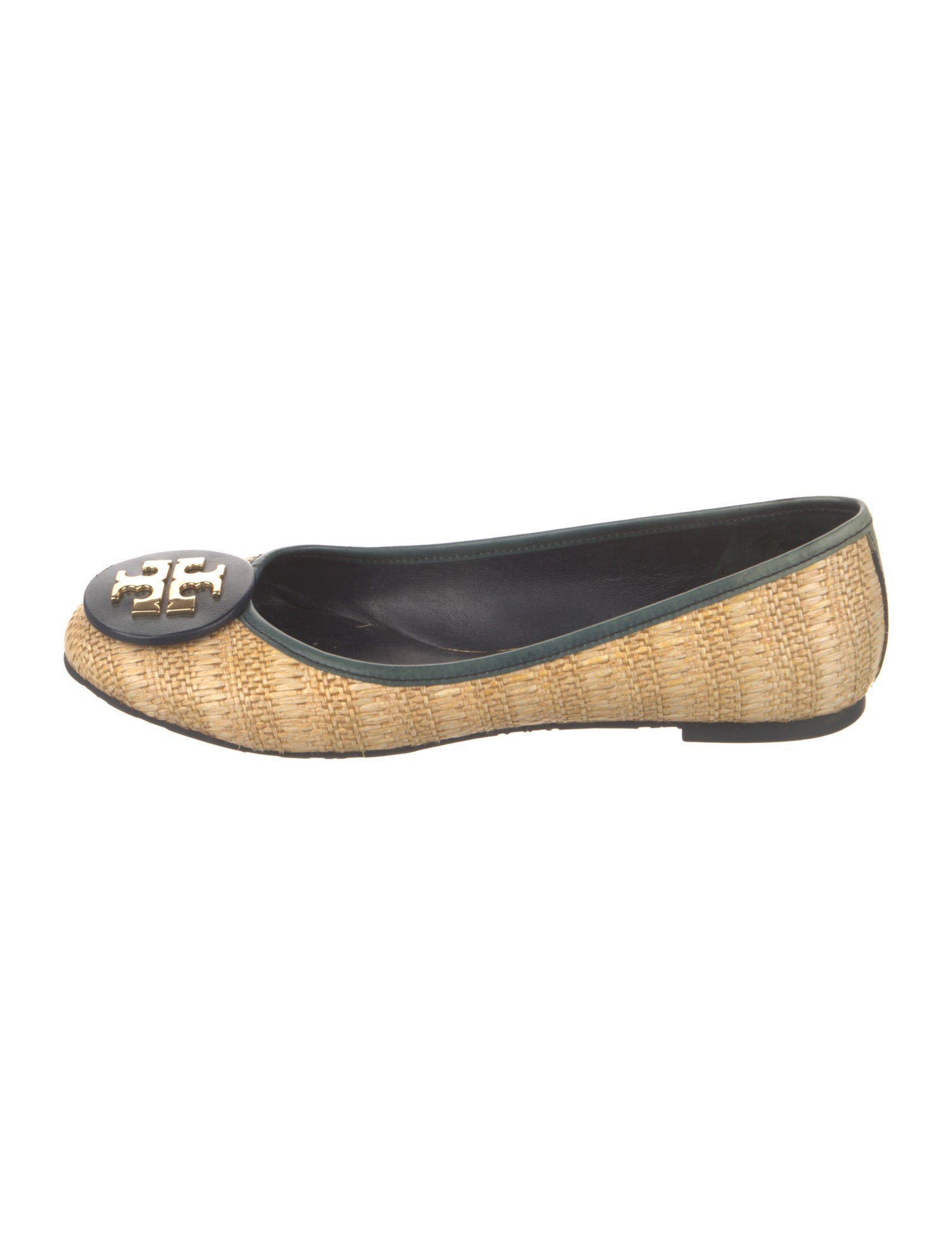Tory Burch Straw Ballet Flats