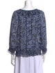 Tory Burch Silk Printed Blouse