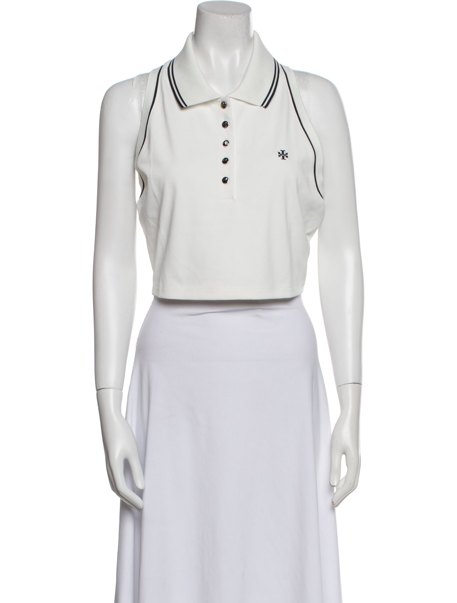 Tory Burch Sleeveless Crop Top