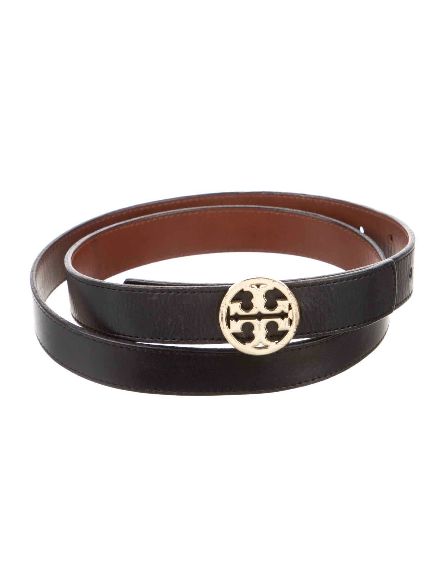 Tory Burch Skinny Leather Waist Belt