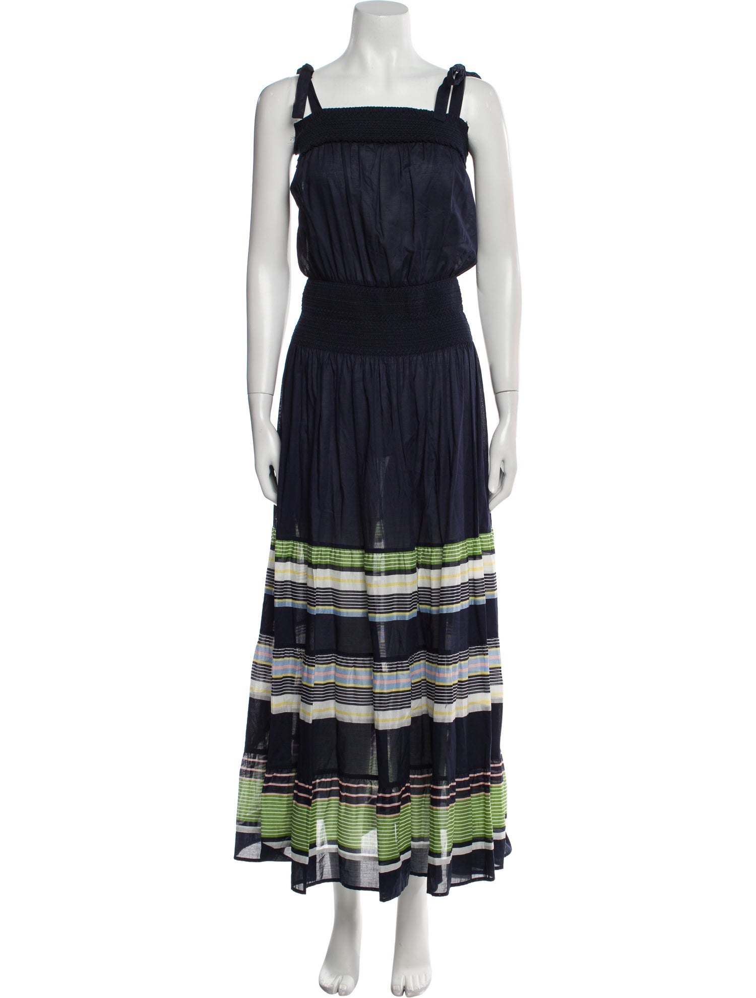 Tory Burch Striped Long Dress