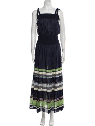 Tory Burch Striped Long Dress