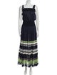 Tory Burch Striped Long Dress